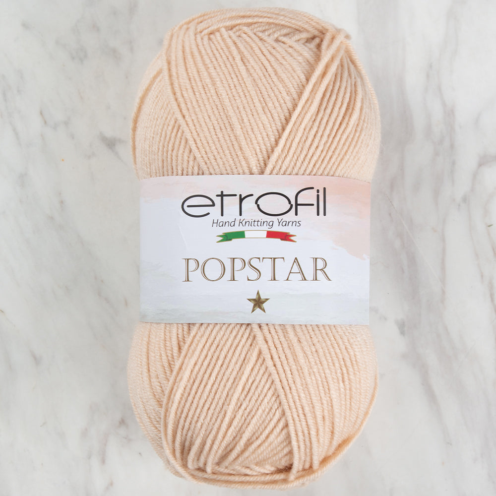 Etrofil Popstar Yarn,Light Beige - 77178
