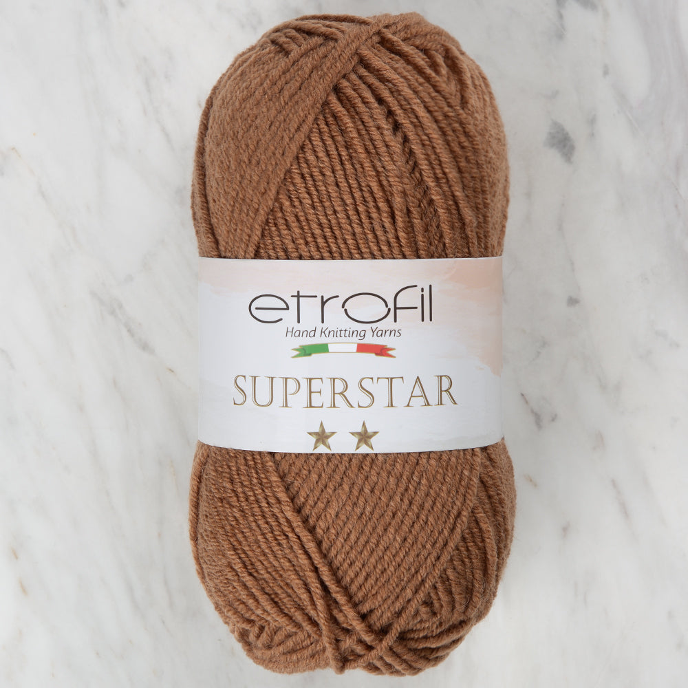 Etrofil Süperstar Yarn, Brown - 77179