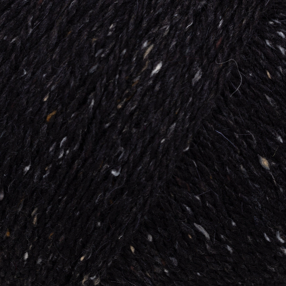 Etrofil Felted Tweed Hand Knitting Yarn , Black - 79182