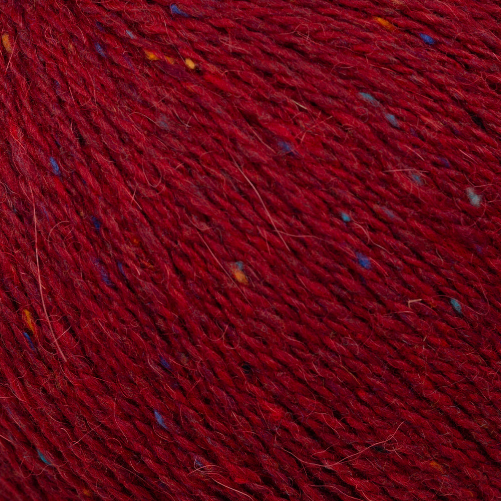 Etrofil Felted Tweed Hand Knitting Yarn , Red - 73368
