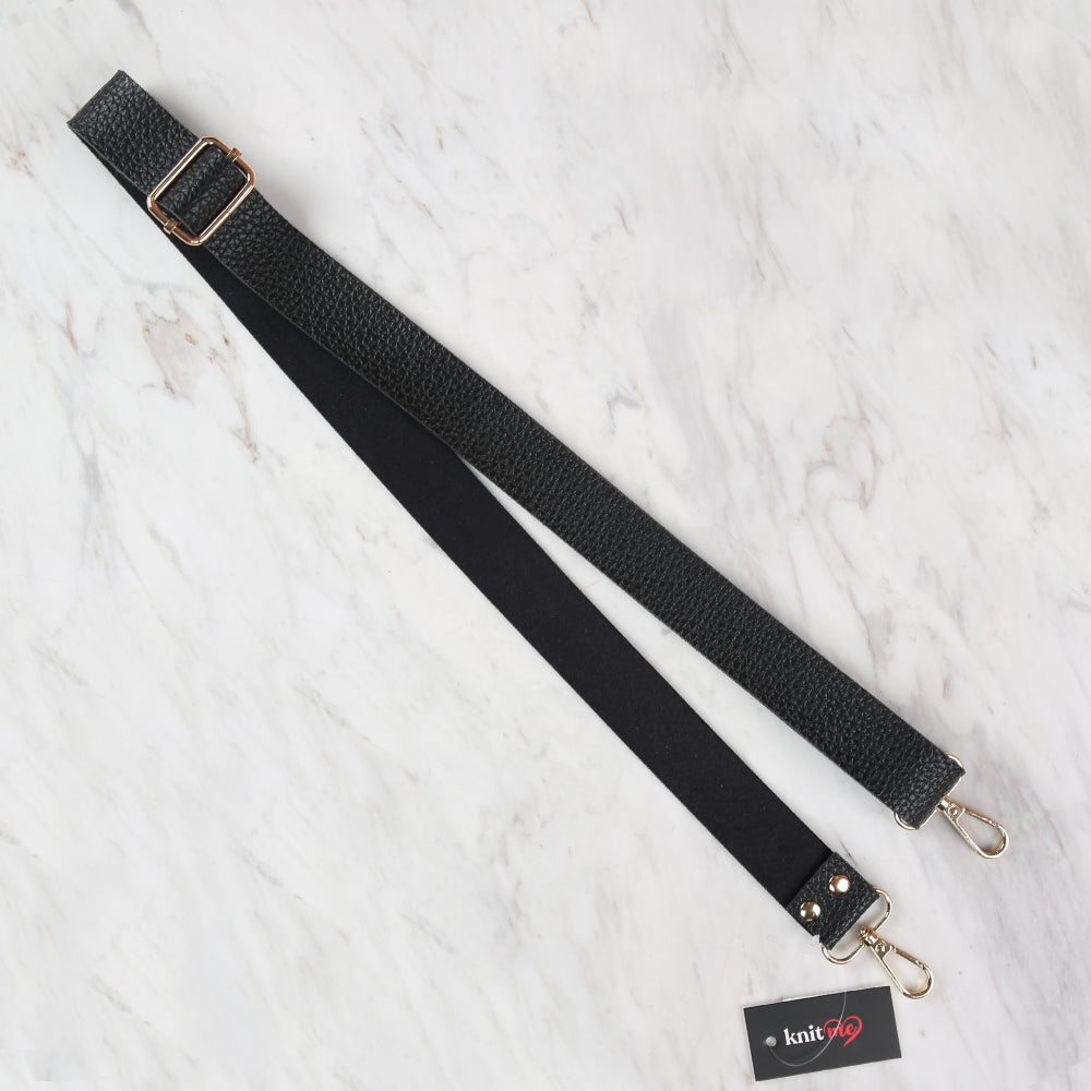 Knitme Sliding Buckle Bag Strap 130x3 cm Black BA-0004