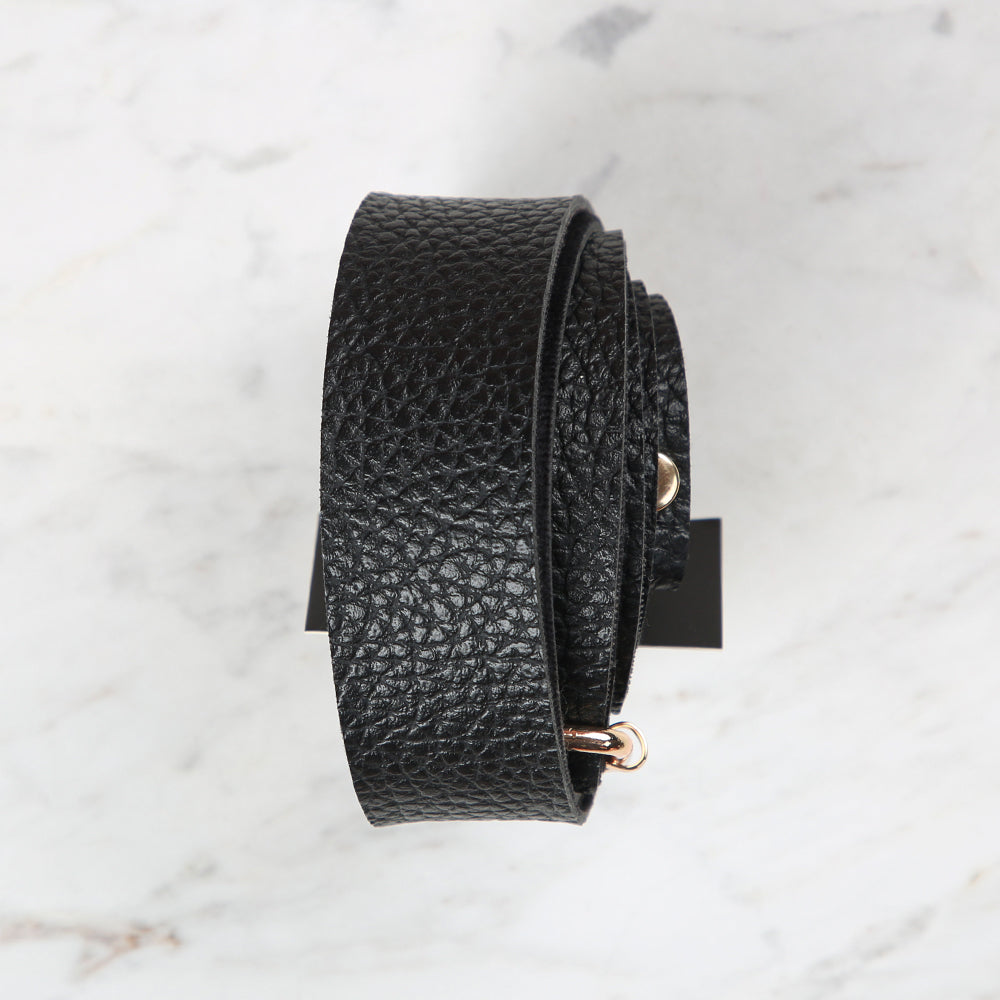 Knitme Sliding Buckle Bag Strap 130x3 cm Black BA-0004