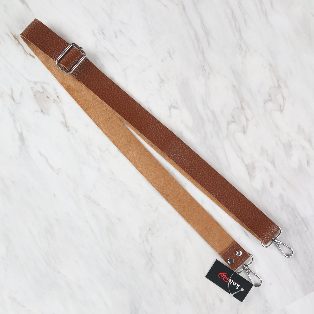 Knitme Sliding Buckle Bag Strap 130x3 cm Brown. BA-0004