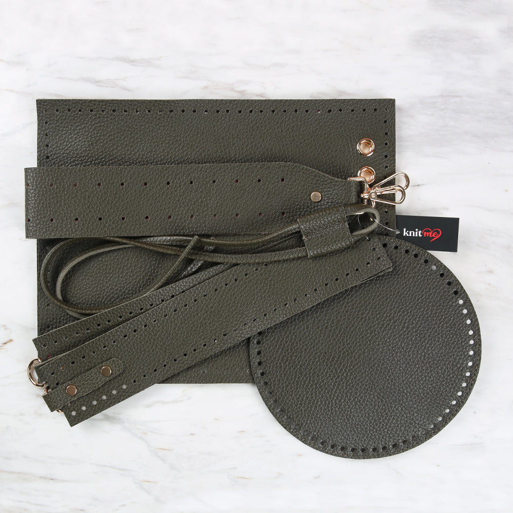 Knitme Bucket Bag Set Khaki BA-0114