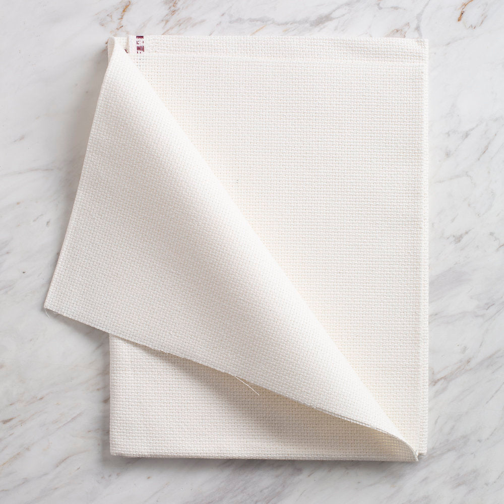 Domino Embroidery Fabric, Off White - DKAB000-0008