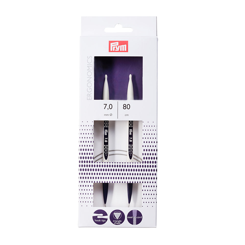 PRYM Ergonomics 7 mm 80 cm Circular Knitting Needle - 215810
