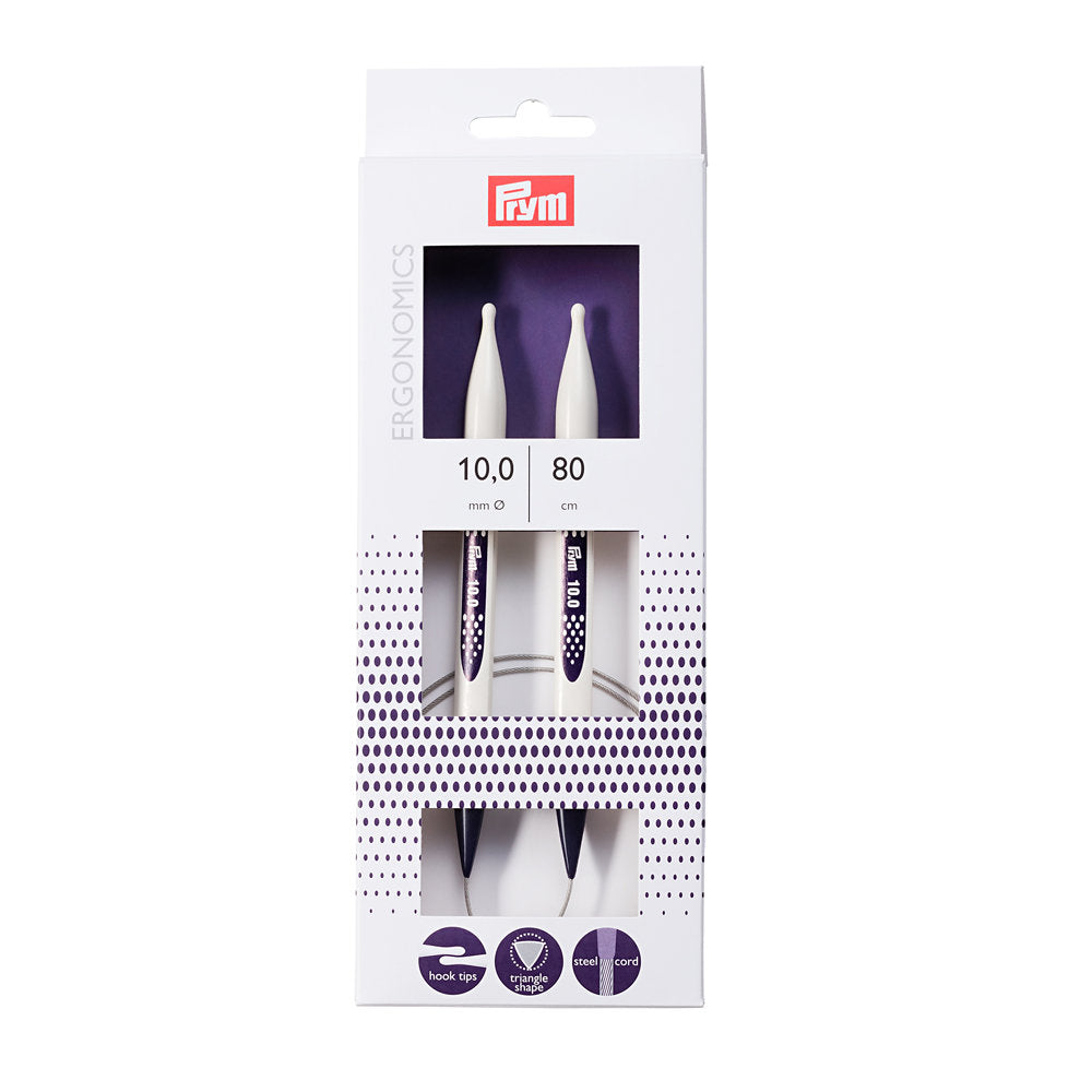PRYM Ergonomics 10 mm 80 cm Circular Knitting Needle - 215813