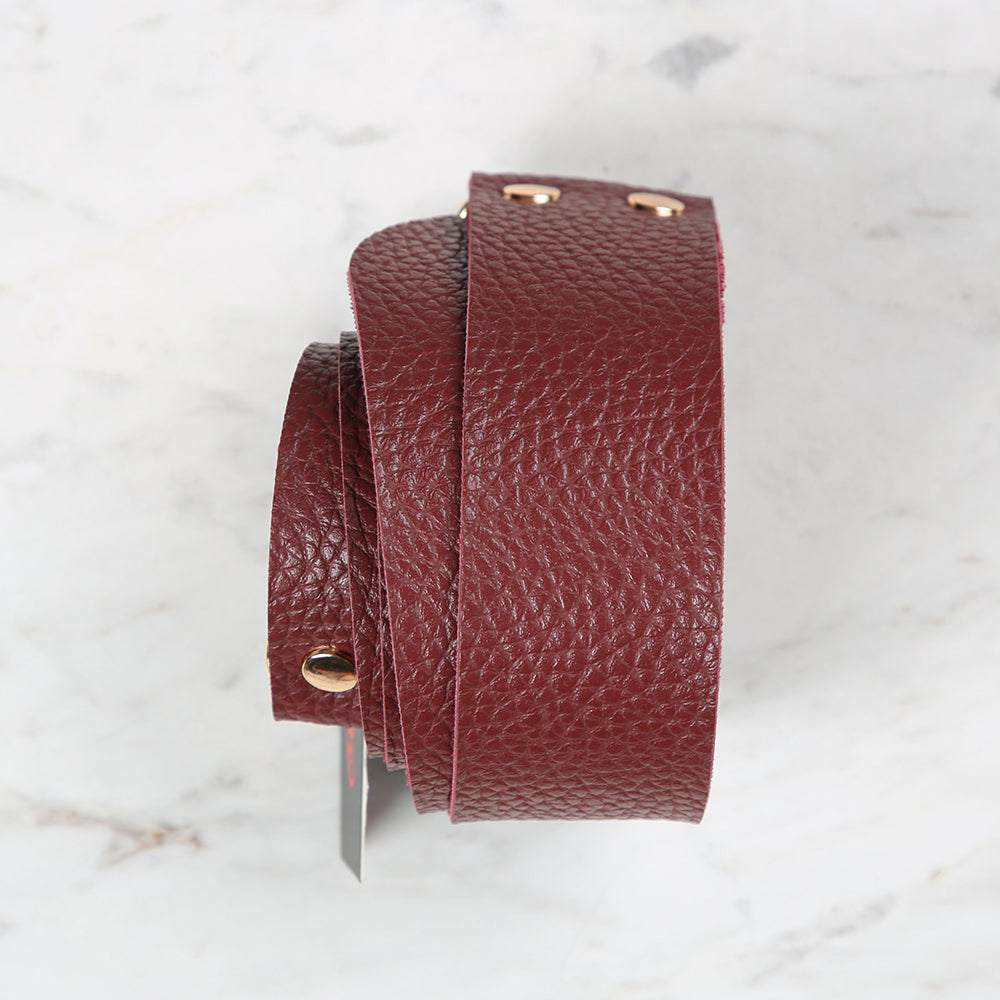 Knitme Belt Buckle Bag Hanger 125x4 cm Claret Red BA-0005