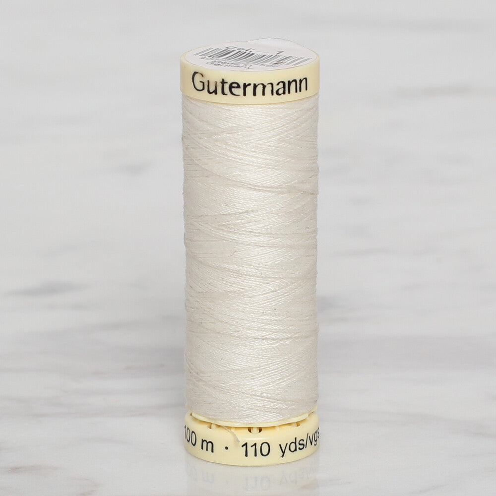 Gütermann Sewing Thread, 100m, Light Cream - 1