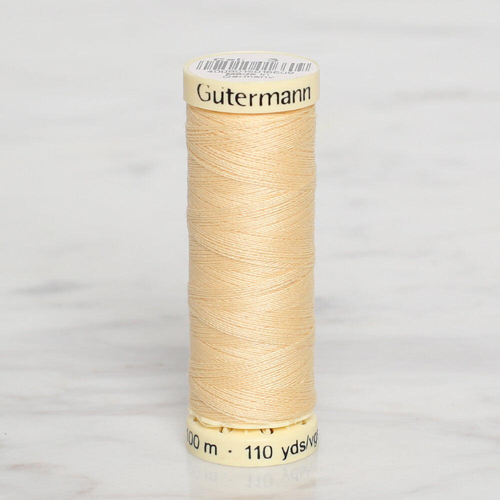Gütermann Sewing Thread, 100m, Light Yellow - 3