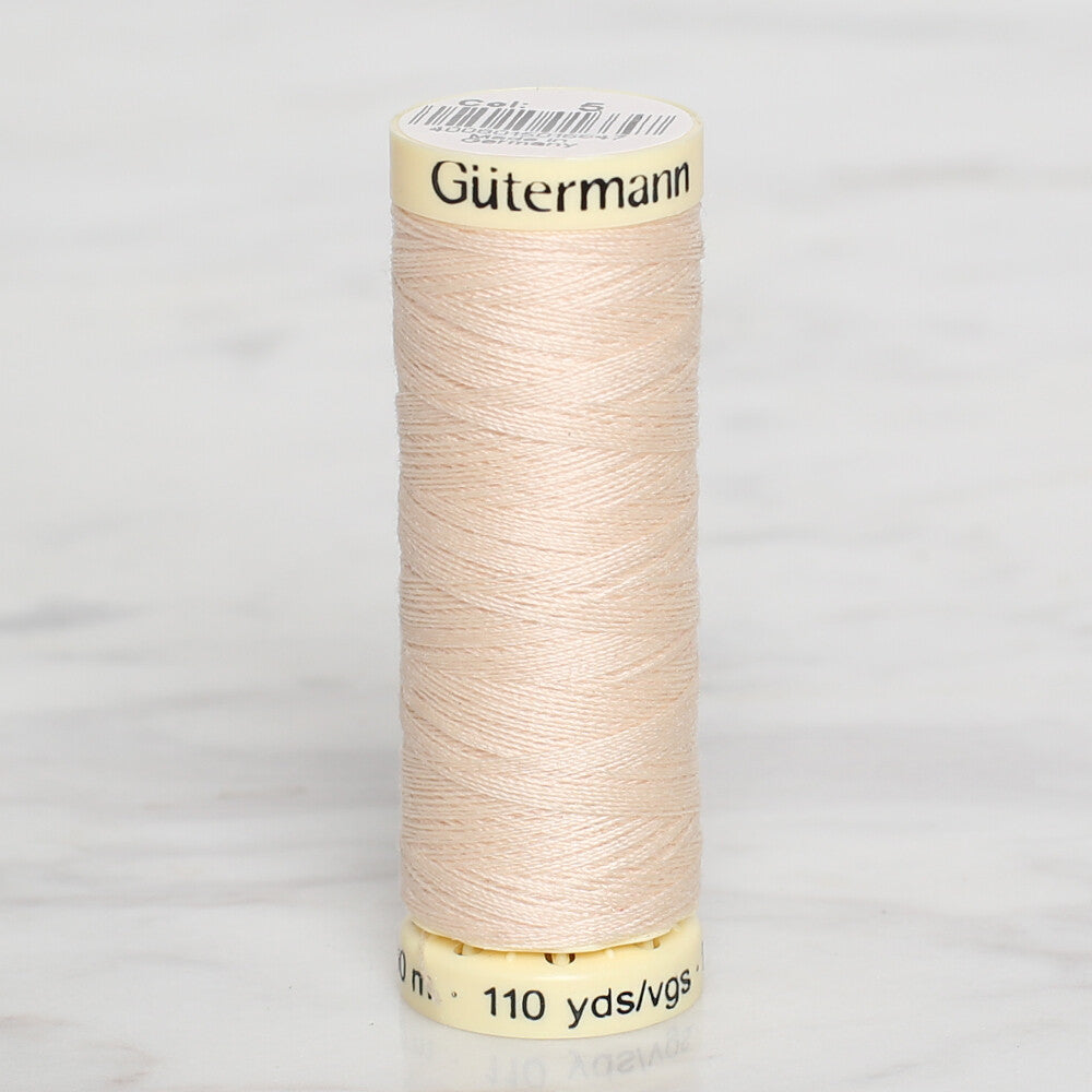 Gütermann Sewing Thread, 100m, Cream - 5