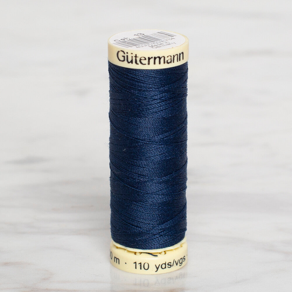 Gütermann Sewing Thread, 100m, Navy Blue - 13