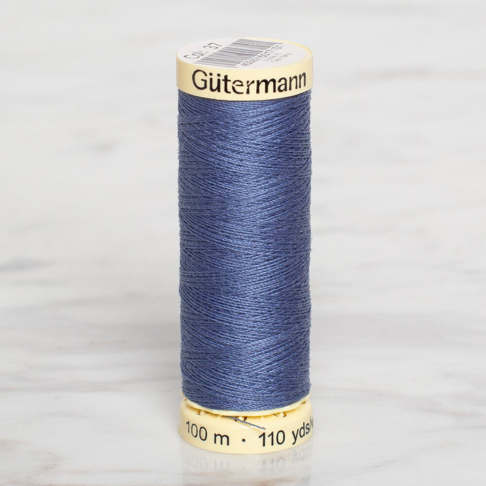 Gütermann Sewing Thread, 100m, Blue - 37