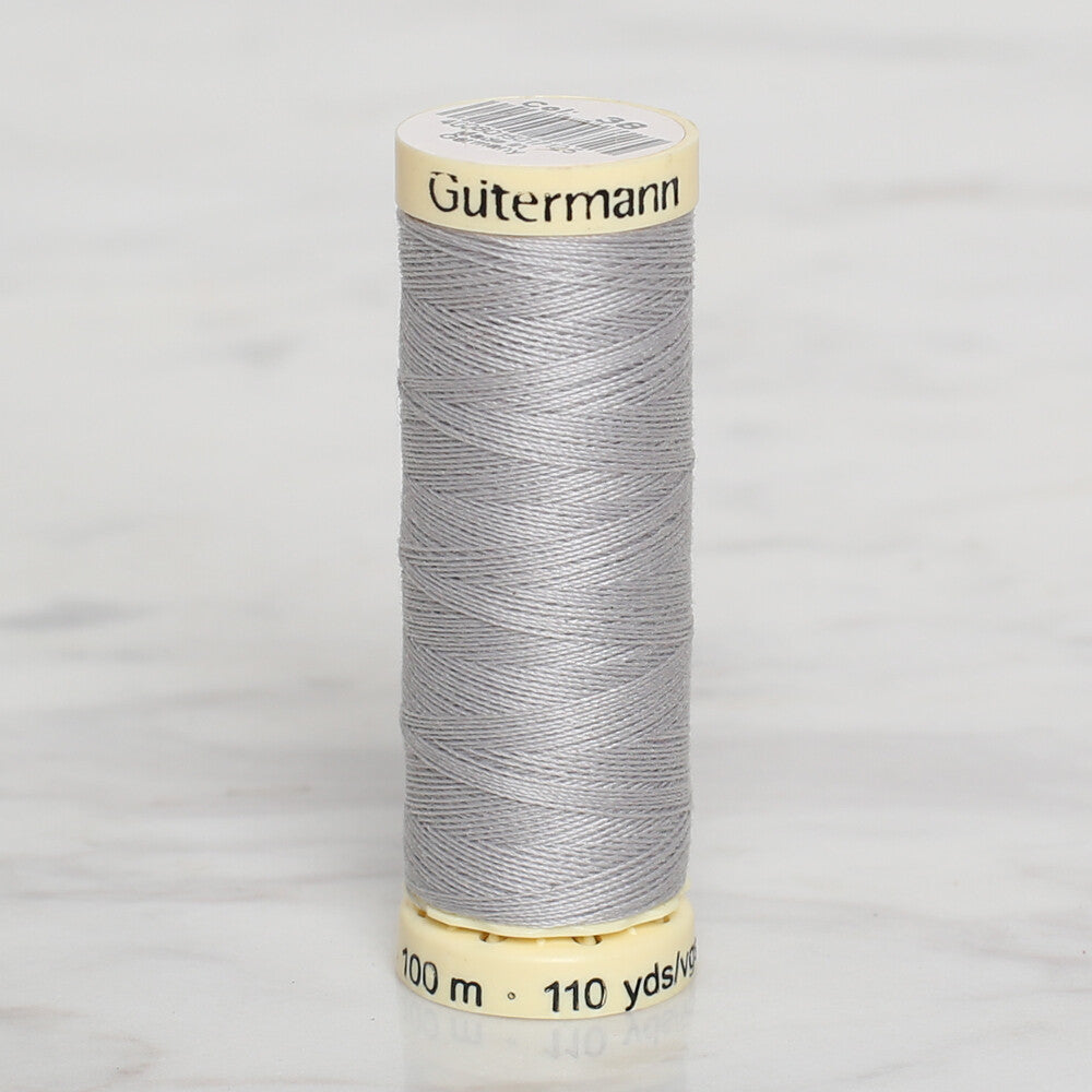 Gütermann Sewing Thread, 100m, Light Grey - 38
