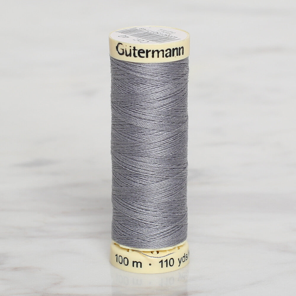 Gütermann Sewing Thread, 100m, Grey - 40