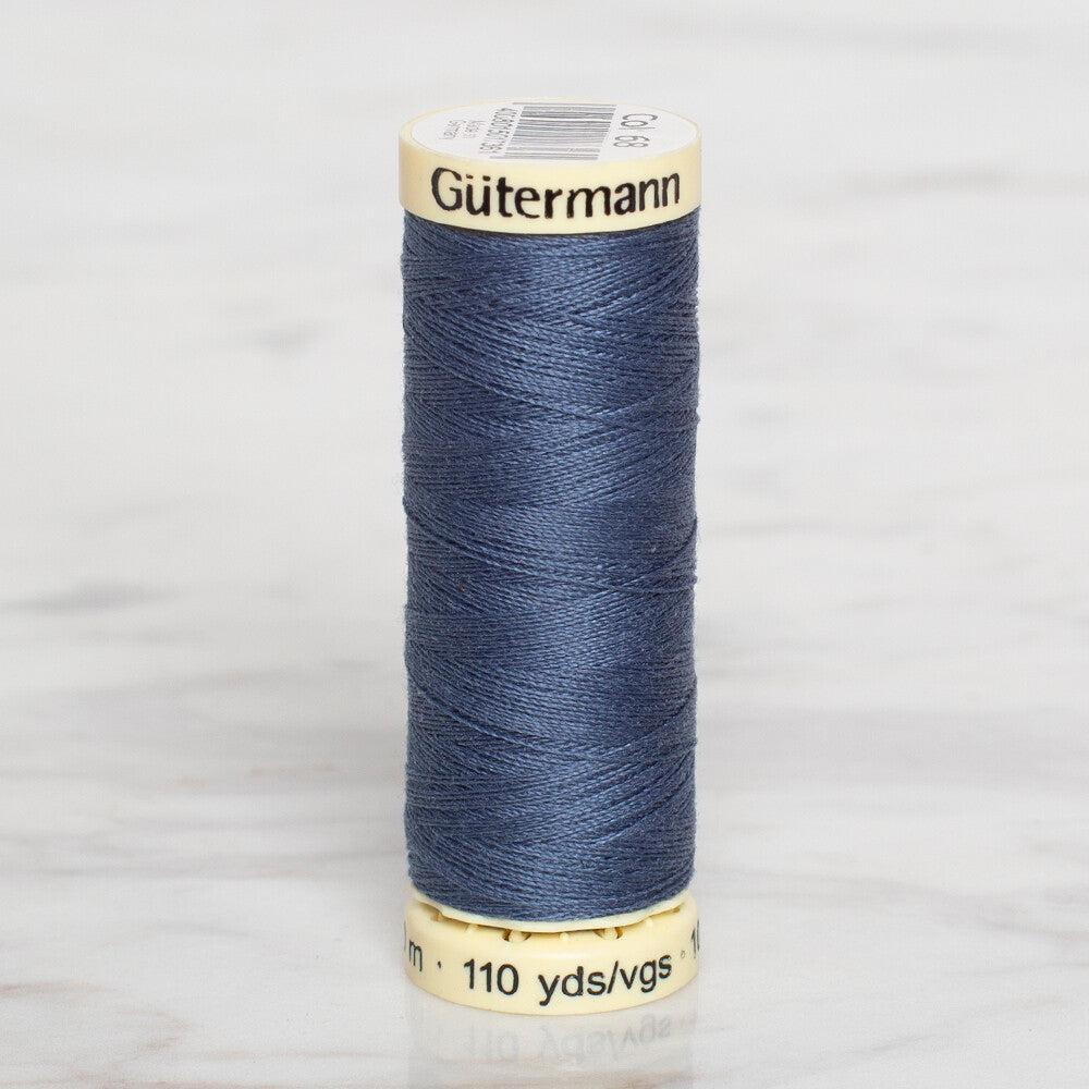 Gütermann Sewing Thread, 100m, Navy Blue - 68