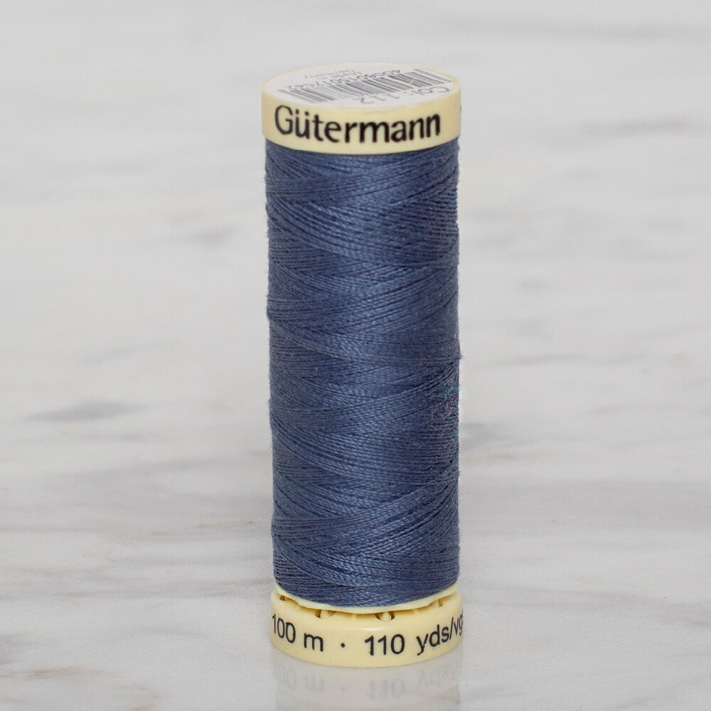 Gütermann MAVİ Sewing Thread, 100m, - 112
