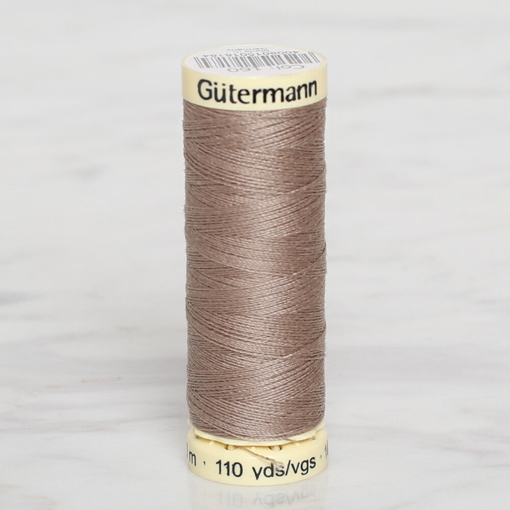 Gütermann Sewing Thread, 100m, Brown - 160
