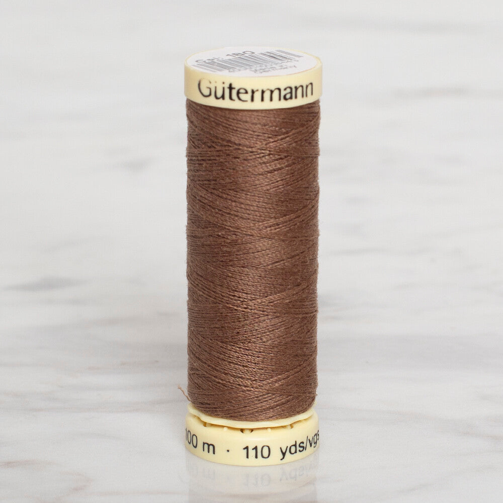 Gütermann Sewing Thread, 100m, Brown - 180