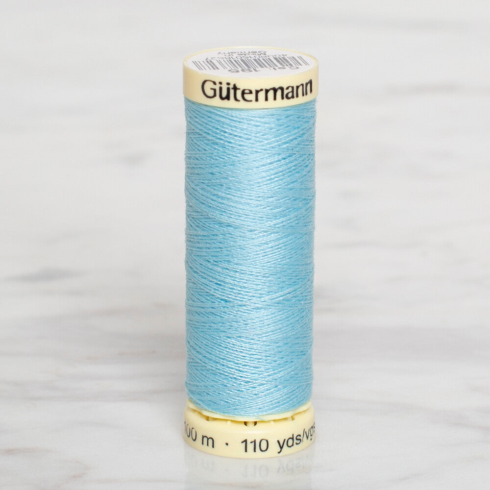 Gütermann Sewing Thread, 100m, Baby Blue - 195