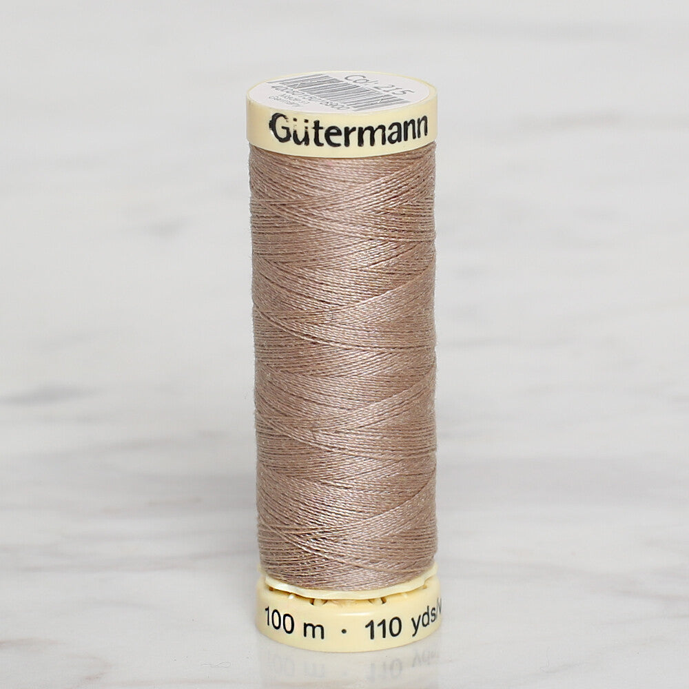 Gütermann Sewing Thread, 30m, Beige - 215