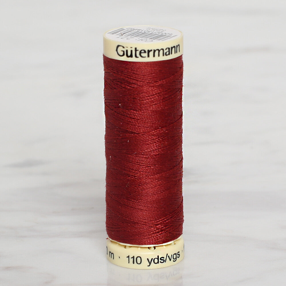 Gütermann Sewing Thread, 100m, Light Claret - 221
