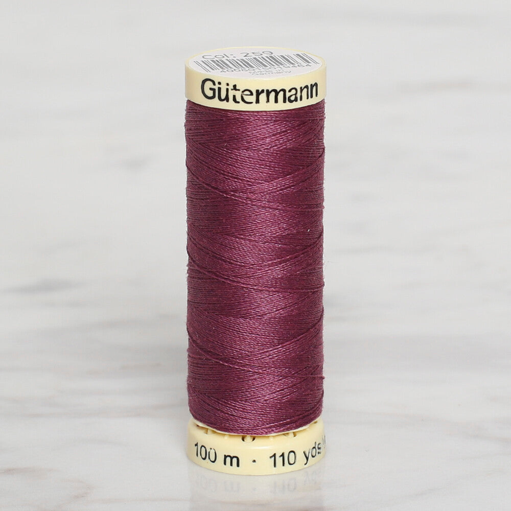 Gütermann Sewing Thread, 100m, Purple - 259