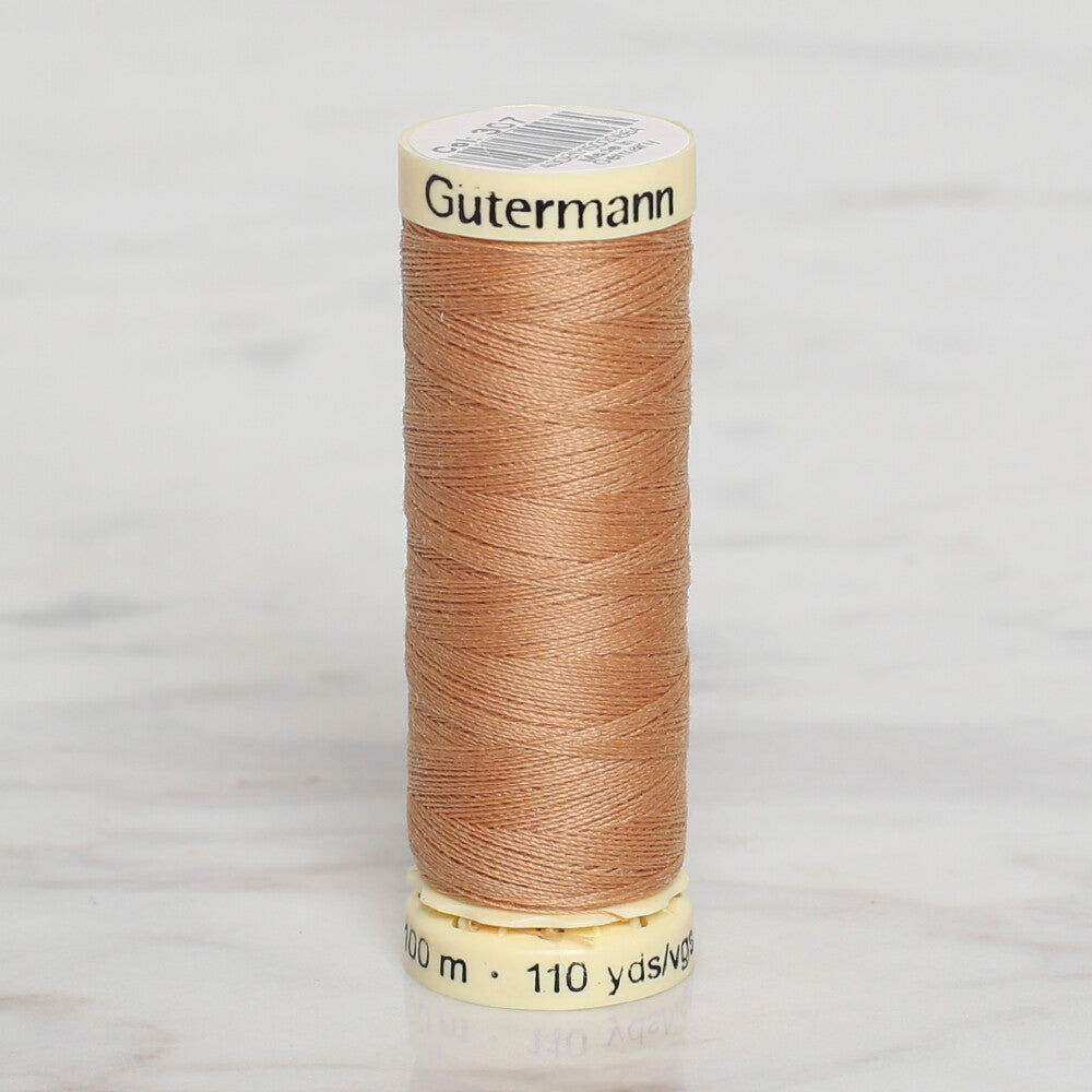Gütermann Sewing Thread, 100m, Mustard - 307