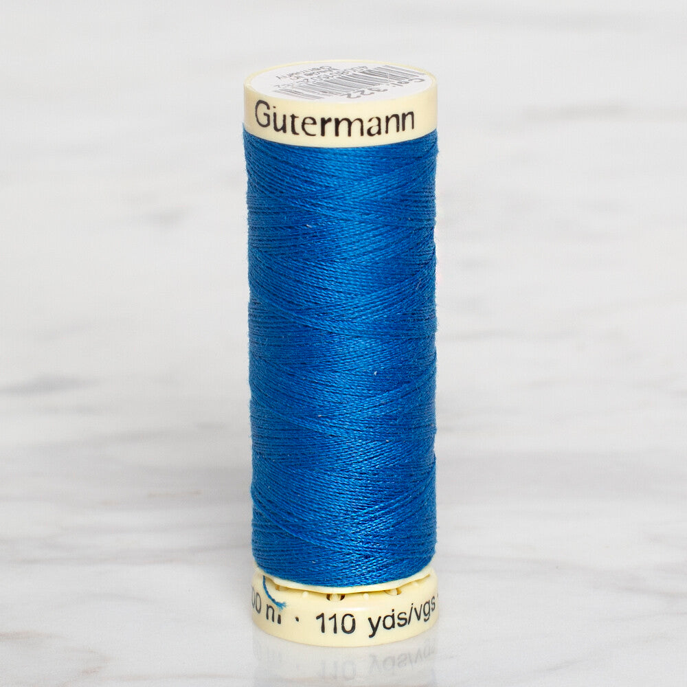 Gütermann Sewing Thread, 100m, Blue - 322