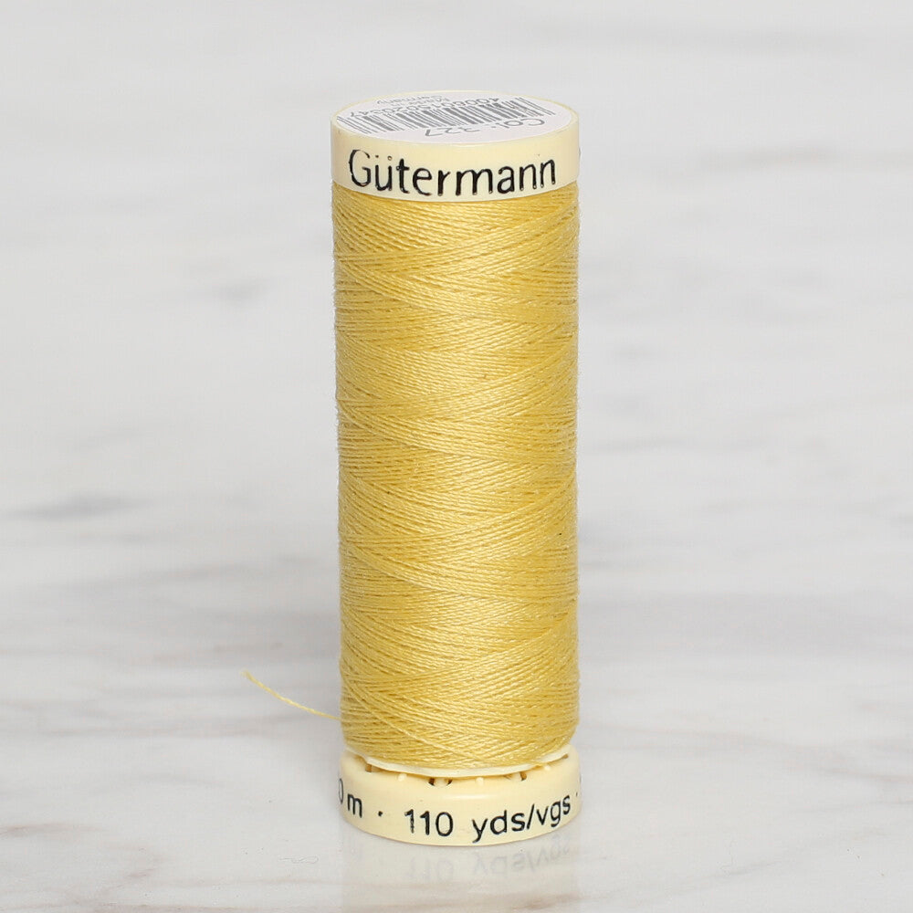 Gütermann Sewing Thread, 100m, Light Yellow  - 327