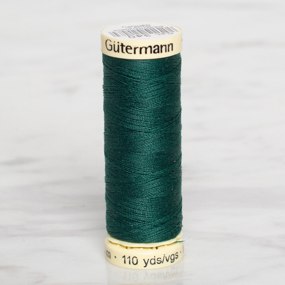 Gütermann Sewing Thread, 100m, Dark Green - 340