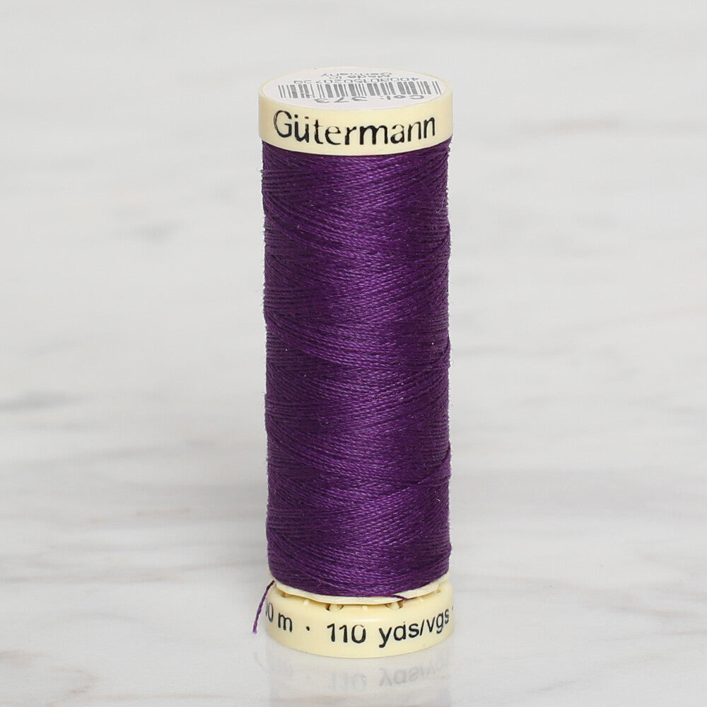 Gütermann Sewing Thread, 100m, Dark Purple - 373