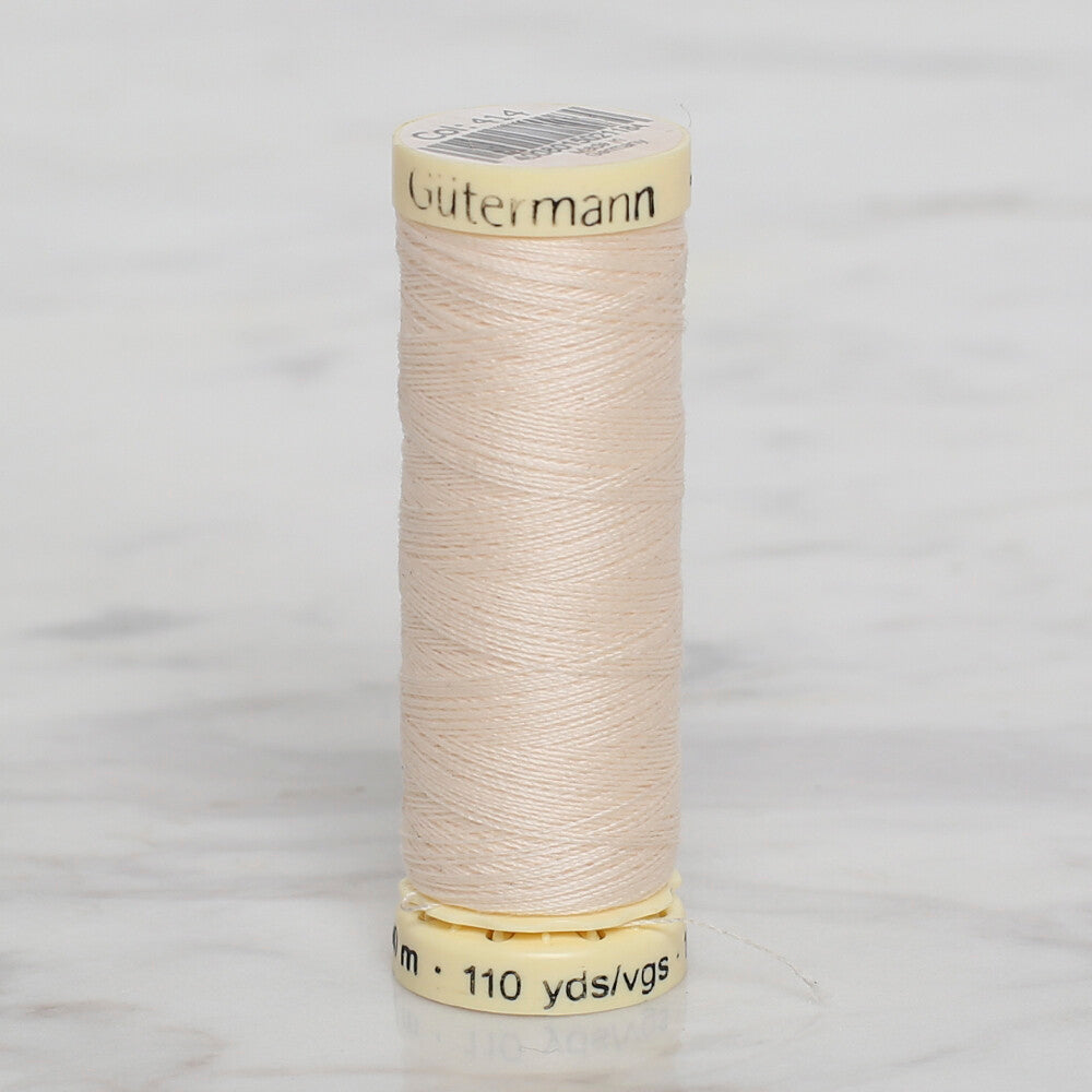 Gütermann Sewing Thread, 100m, Cream - 414