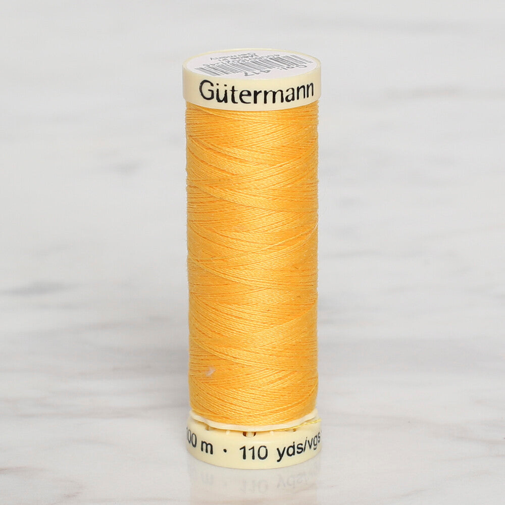 Gütermann Sewing Thread, 100m, Light Orange - 417