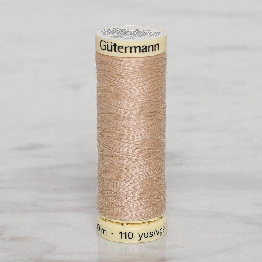 Gütermann Sewing Thread, 100m, Light Beige - 421
