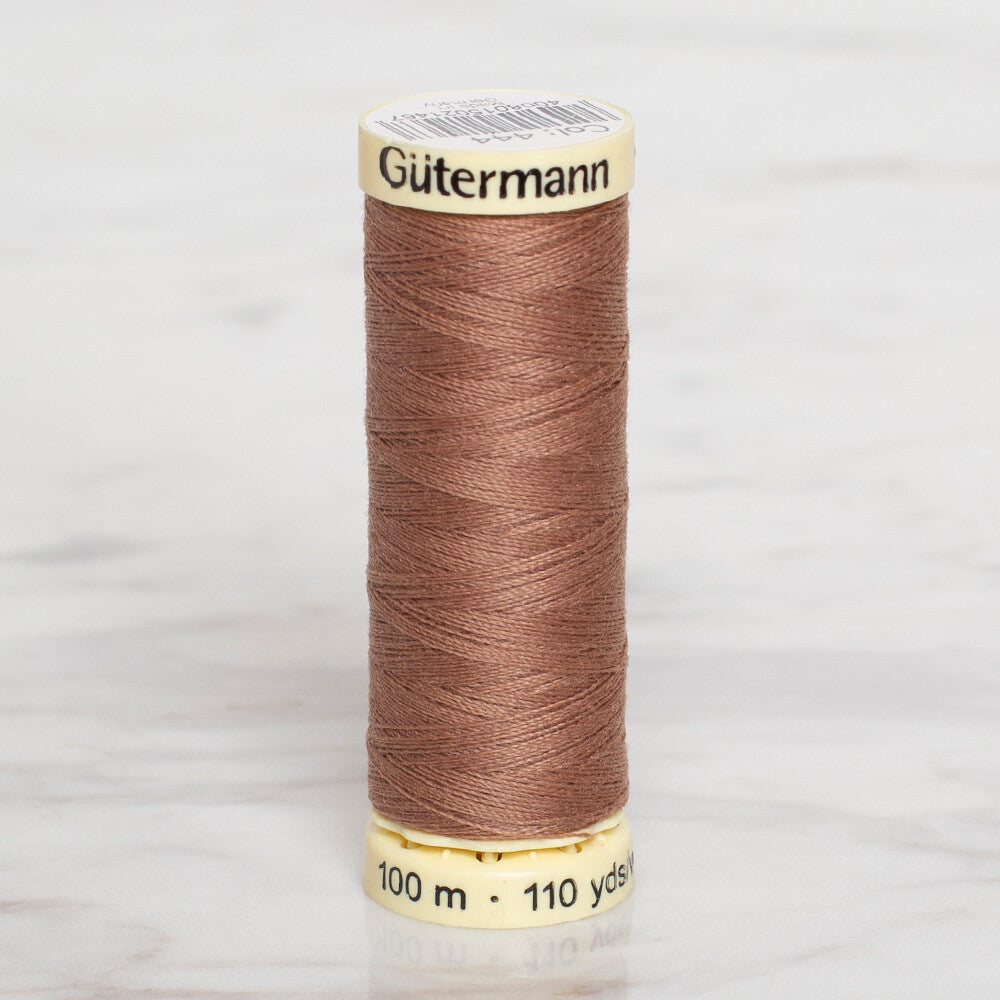 Gütermann Sewing Thread, 100m, Brown - 444