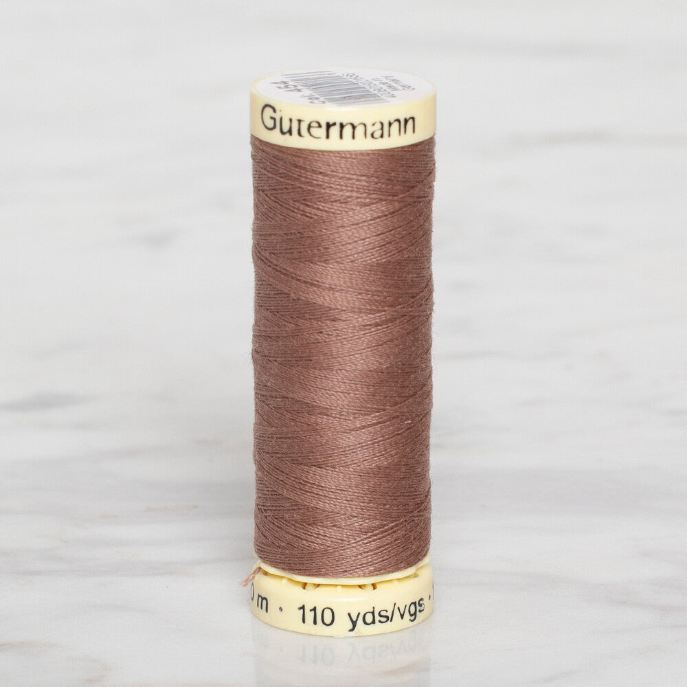 Gütermann Sewing Thread, 100m, Brown - 454