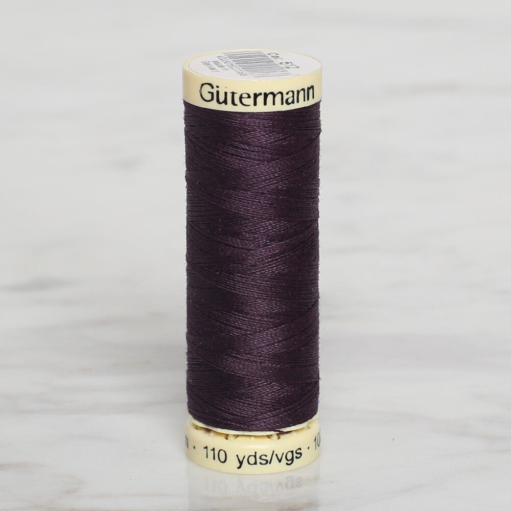 Gütermann Sewing Thread, 100m, Aubergine - 512