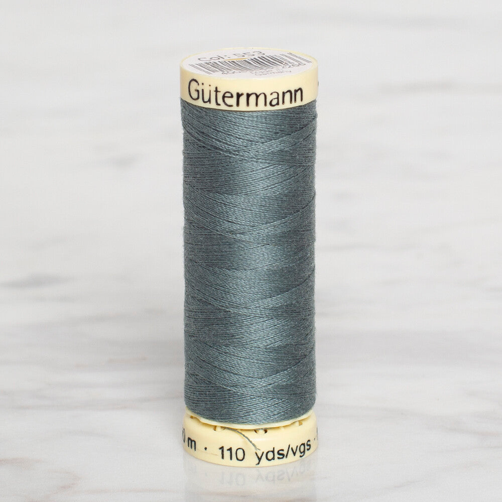 Gütermann Sewing Thread, 100m, Pastel Green - 553
