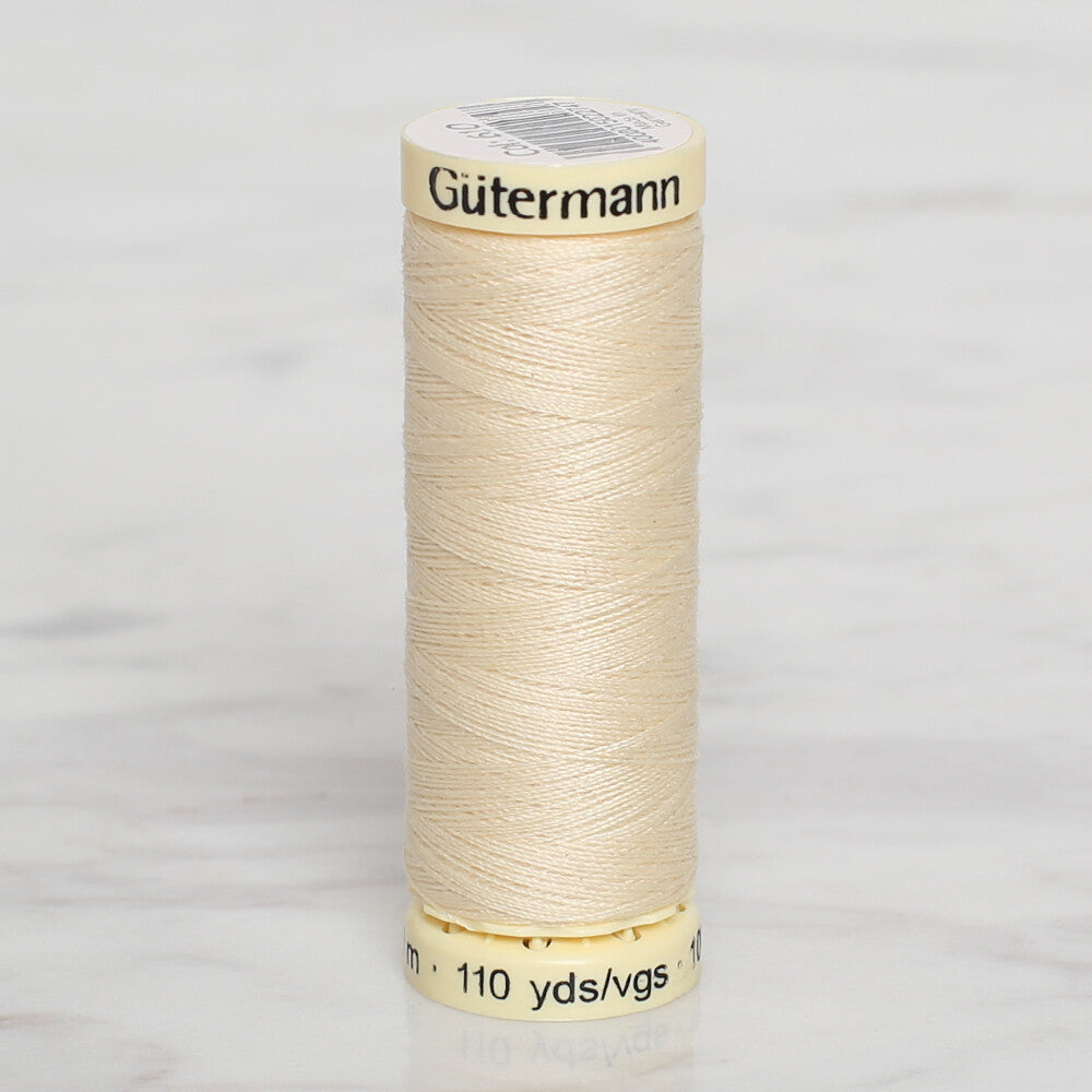 Gütermann Sewing Thread, 100m, Ecru - 610