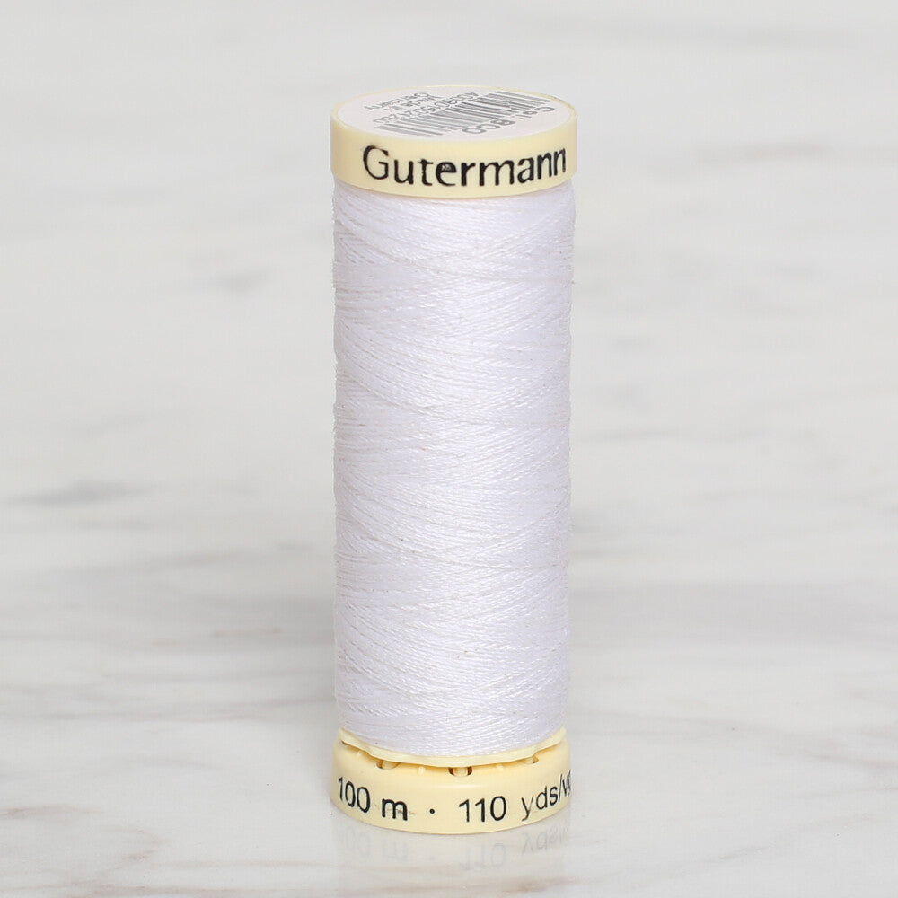 Gütermann Sewing Thread, 100m, White  - 800
