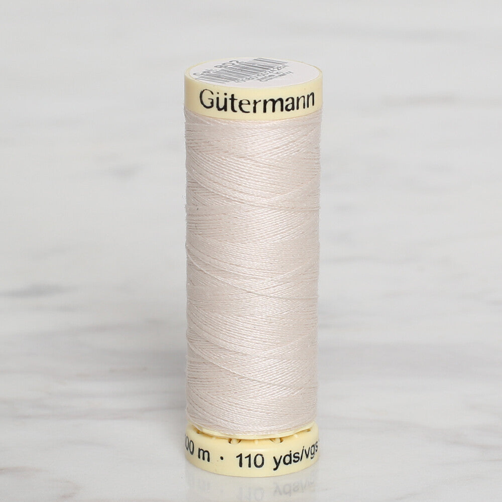 Gütermann Sewing Thread, 100m, Ecru - 802