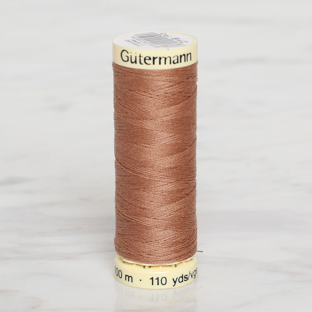 Gütermann Sewing Thread, 100m, Brown - 842