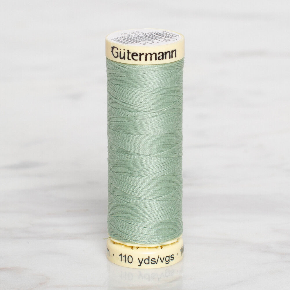 Gütermann Sewing Thread, 100m, Pastel Green - 914