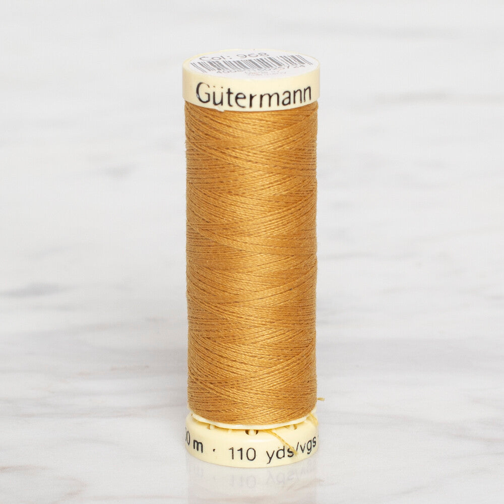 Gütermann Sewing Thread, 100m, Mustard - 968