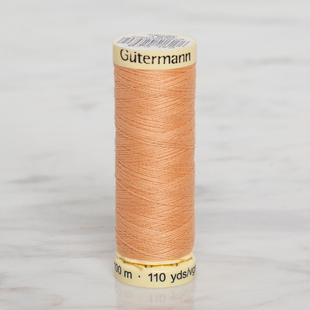 Gütermann Sewing Thread, 100m, Light Orange - 979