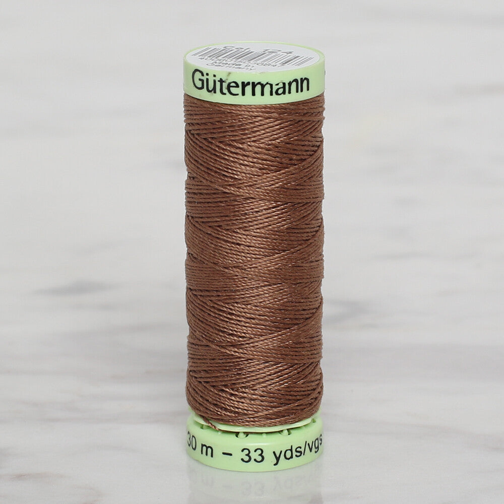 Gütermann Sewing Thread, 30m, Light Coffee - 124