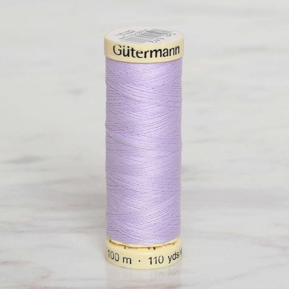 Gütermann Sewing Thread, 100m, Light Lilac - 442