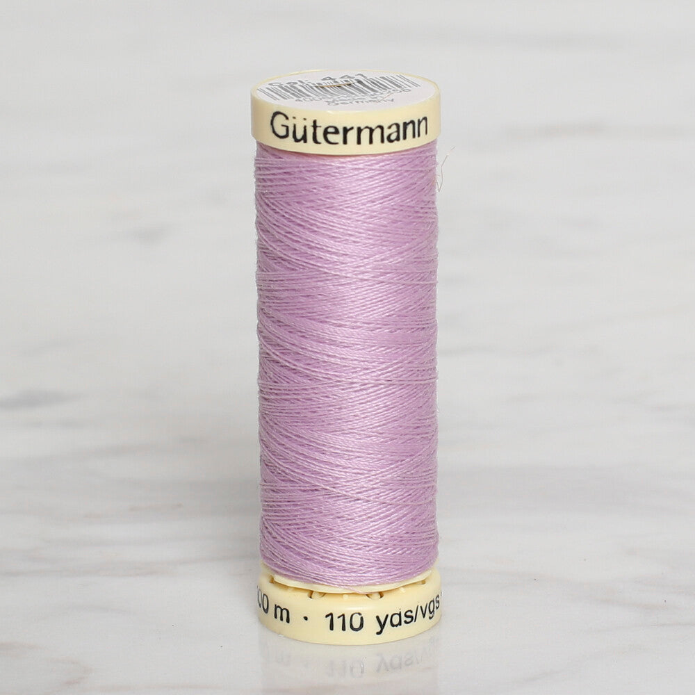Gütermann Sewing Thread, 100m, Lilac - 441