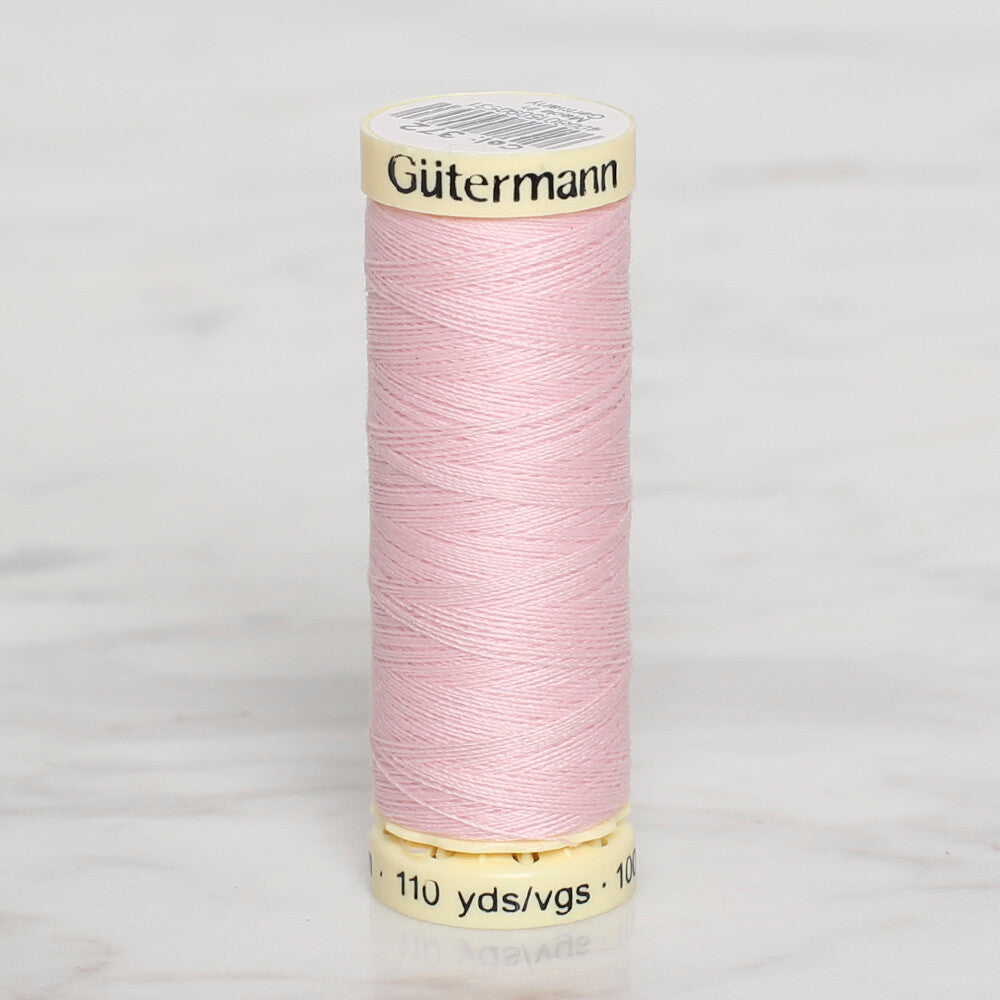 Gütermann Sewing Thread, 100m, Light Pink - 372